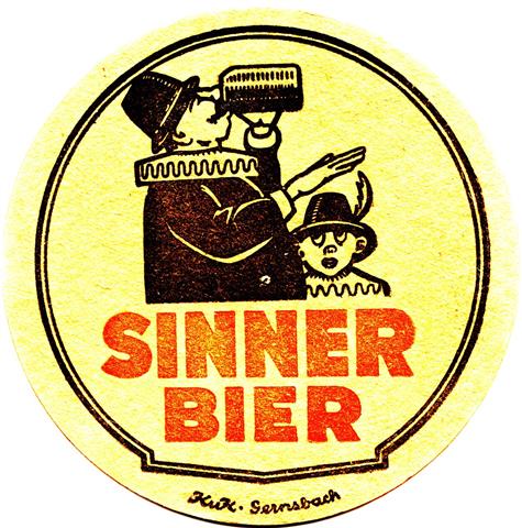 karlsruhe ka-bw sinner rund 1a (215-sinner bier-schwarzrot) 